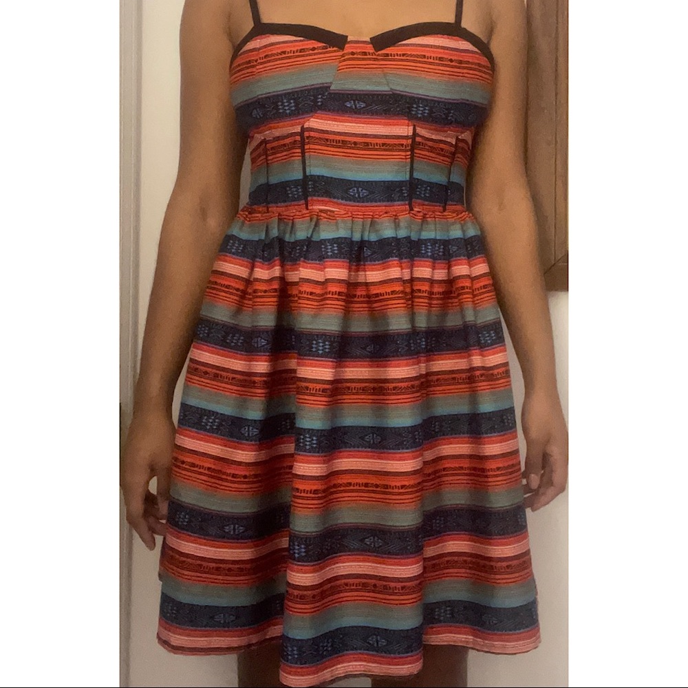 Flare Tribal Mini Dress